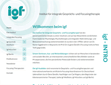 Tablet Screenshot of focusing-igf.de